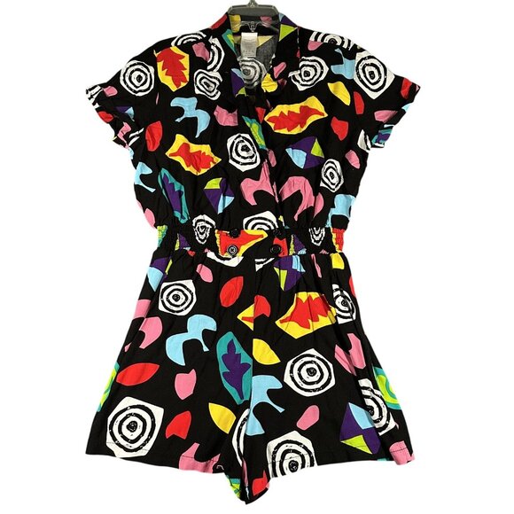 Stranger Things Romper Womens Large Els 80s Print Spirit Halloween Costume TV - Picture 1 of 8